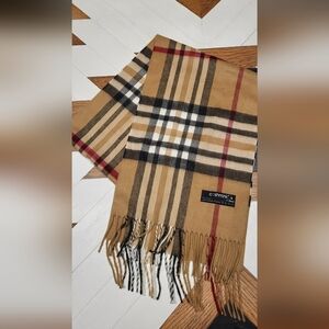 Scarf Wrap Cashmink V. Fraas Camel Red Black